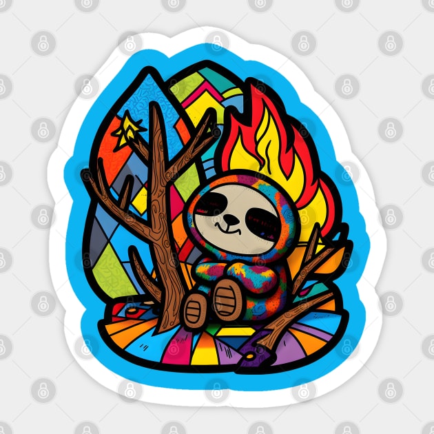 Sloth Lover Sticker by Xtian Dela ✅